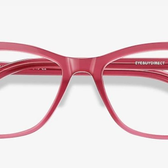Cat Eye Raspberry Eyeglasses - Picture 2 of 4